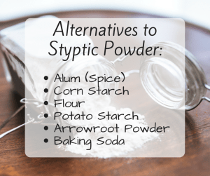 Alternatives to styptic powder