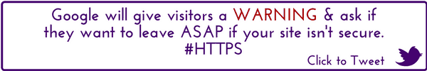 Click to tweet, https, secure site