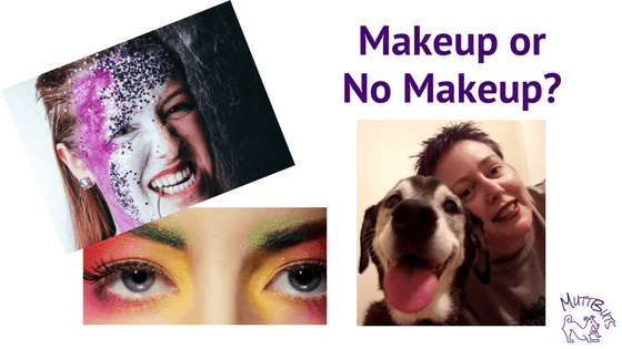 Makeup or No Makeup? Flashy makeup