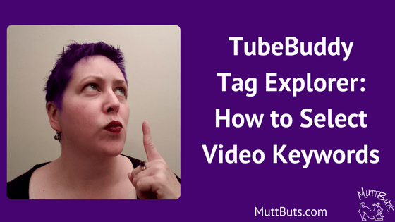Purple Hair, TubeBuddy Tag Explorer: How to Select Video Keywords