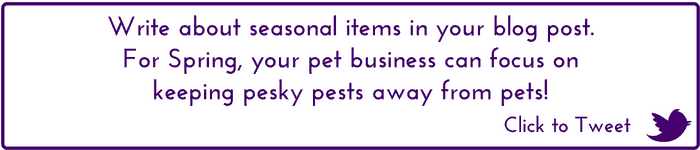 Click to Tweet: keeping pesky pests away from their pets!