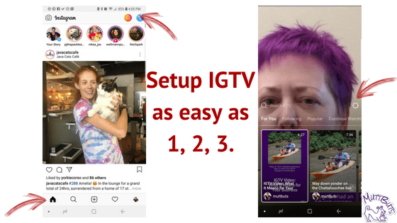 Steps to setup IGTV on app