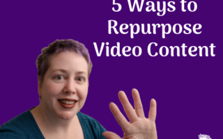 Woman holding 5 fingers up - 5 Ways to Repurpose Video Content Featured