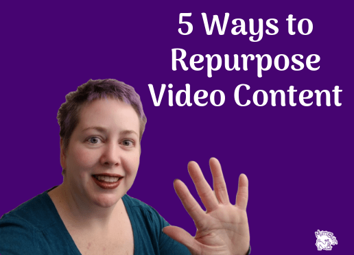 Woman holding 5 fingers up - 5 Ways to Repurpose Video Content Featured