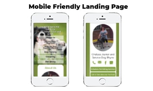 Sample Dog Food Business Identity Branding Landing Page