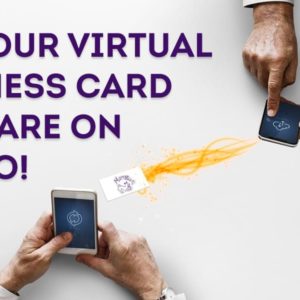 Virtual business card sending to phone