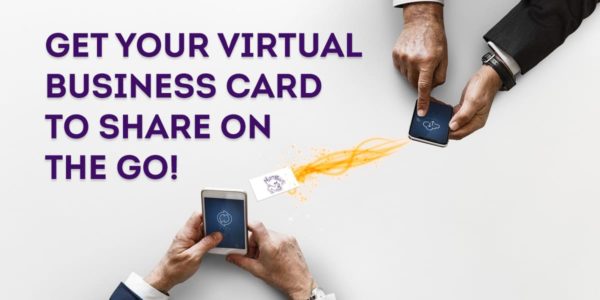 Virtual business card sending to phone