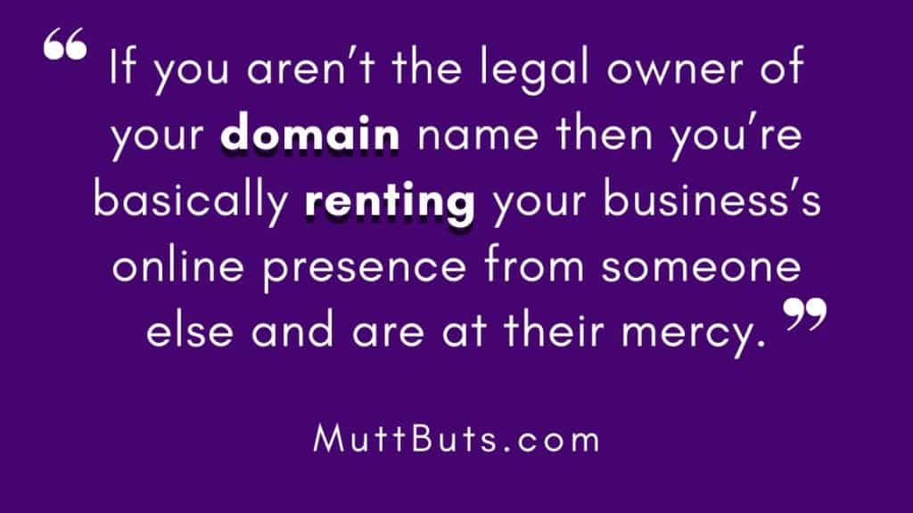 domain registrant quote muttbuts