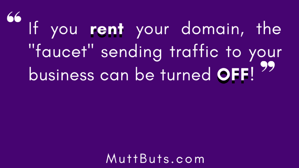 Quote rent domain bad for Search engine optimization