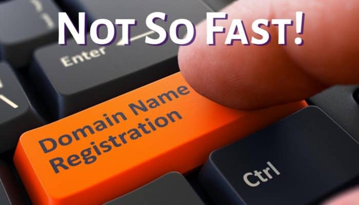 Domain Name Registration Keyboard